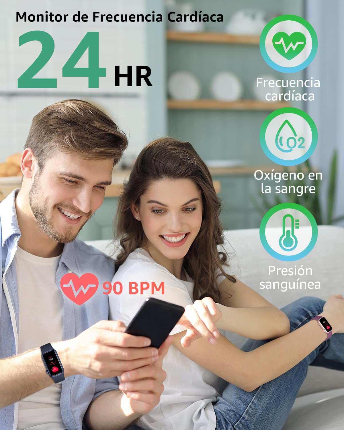 Reloj Inteligente Hombre Mujer, 1.47" Smartwatch con Notificaciones, Monitor de Sueño, 137+ Modos Deportivos, IP68 Impermeable, Pulsera Actividad para Android iOS DeepPurple