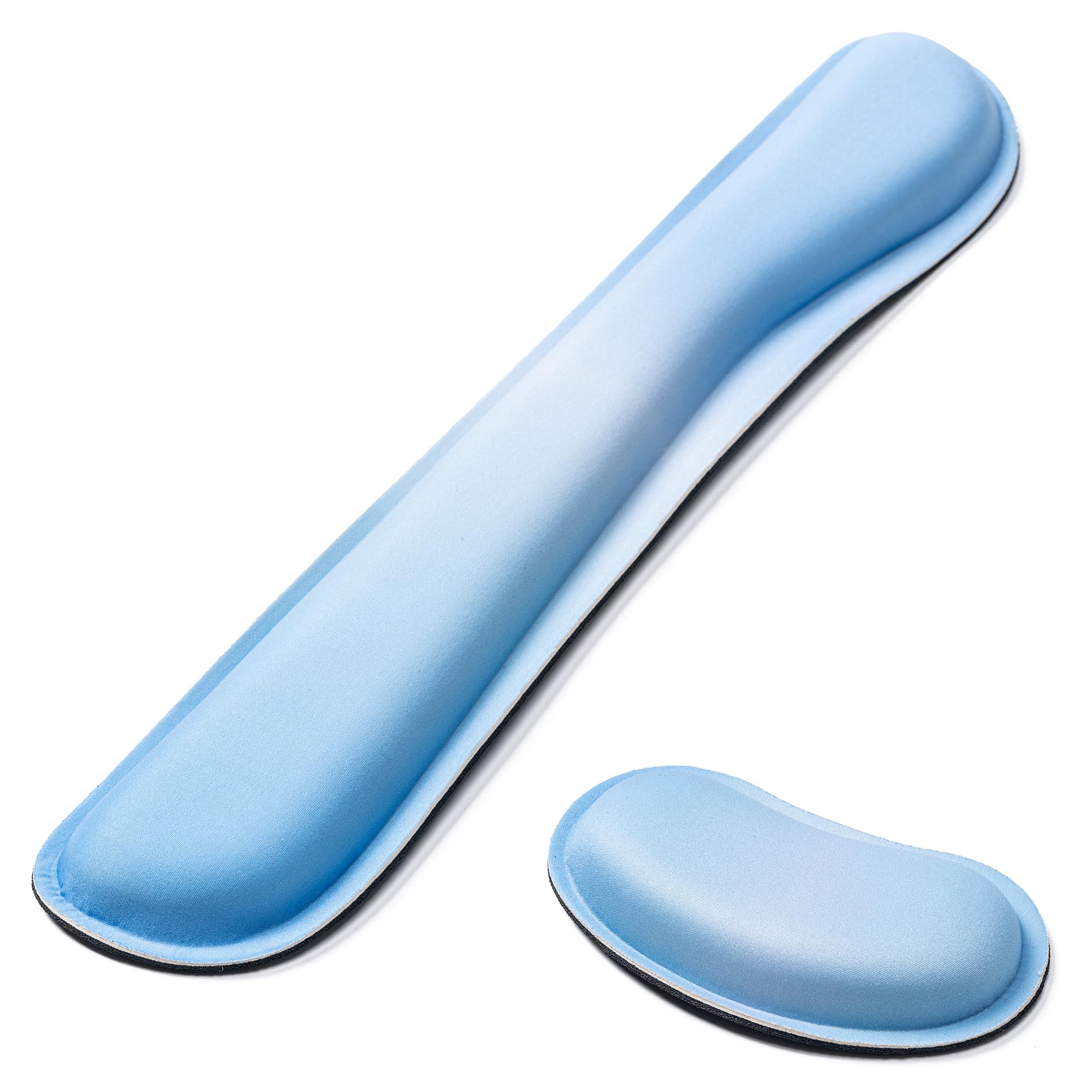 Hoewina Keyboard Wrist Rest,Ergonomic Wrist Rest,Superfine Fabric and Gel Memory Foam Wrist Pad for Computer Keyboard for Easy Typing & Pain Relief, Suitable for Office, Family, Outdoor, Gradient Blue