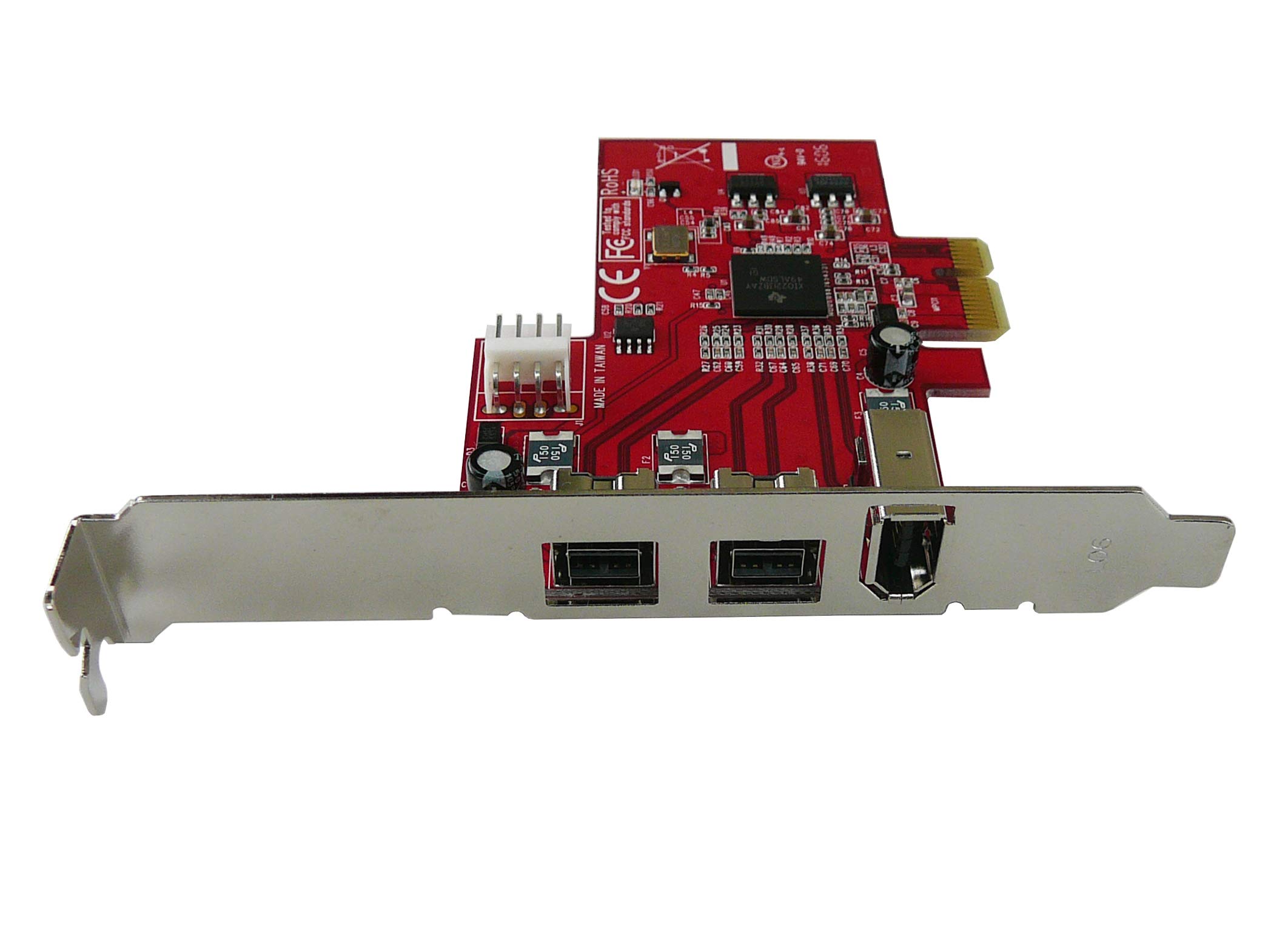KALEA-INFORMATIQUE Carte PCIe FireWire 400/800 TI XIO2213 Pro | Carte PCIe FireWire 400/800 professionnelle avec TI XIO2213