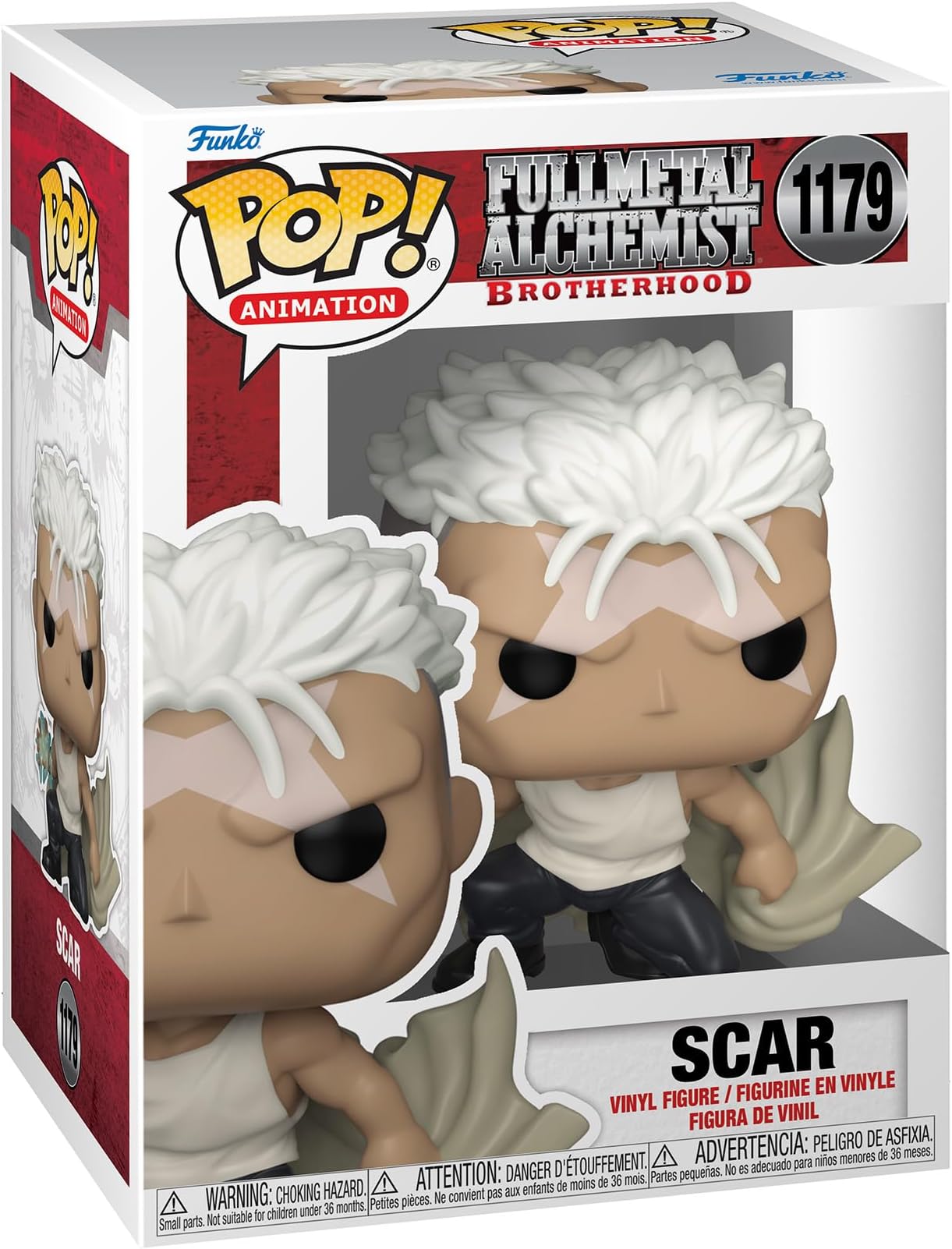 Pop! Animation: FMA: B - Scar - Full Metal Alchemist - Collectable Vinyl Figure - Gift Idea - Official Merchandise - Toys for Kids & Adults - Anime Fans - Model Figure for Collectors