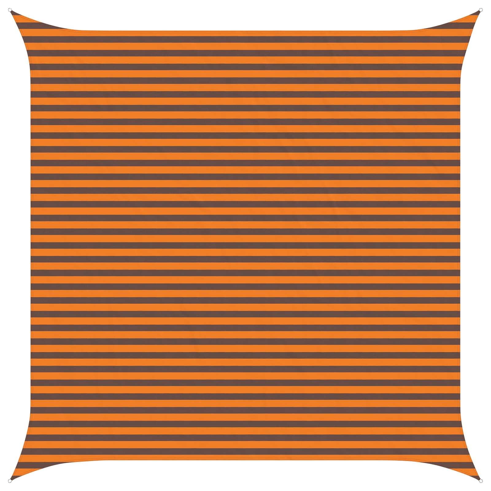 vidaXL Sun Shade Sail Orange and Brown 4.5 x 4.5 m, Balcony Canopy, Modern Outdoor Shade Sail, UV-Resistant Sunshade for Garden, Patio and Poolside, Weather Cover and Shelter — image 1
