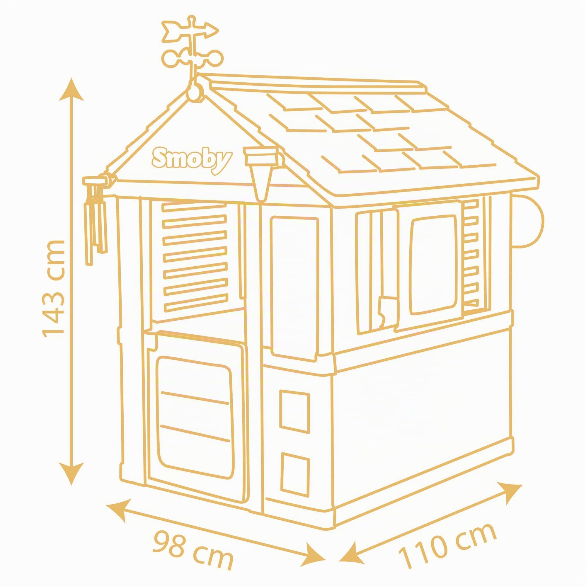 Smoby - Casetta 4 Stagioni, 7600810731, + 2 anni