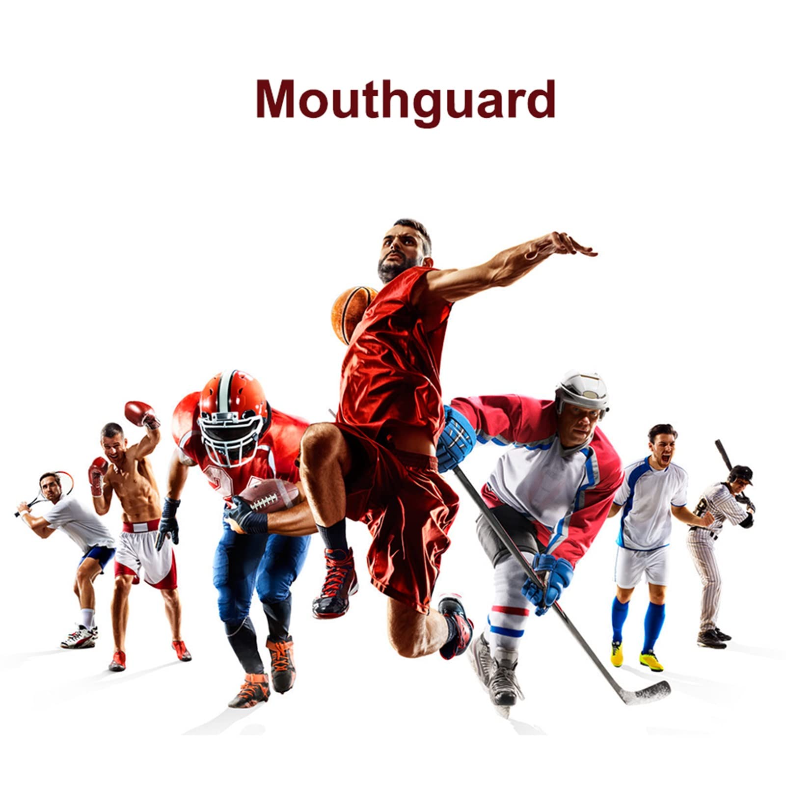 Mundschutz Rugby, Senior Sport Mundschutz mit Tasche, für Durable Boxen, MMA, Judo, Karate, Hockey, Fußball Junior, 2 Stück