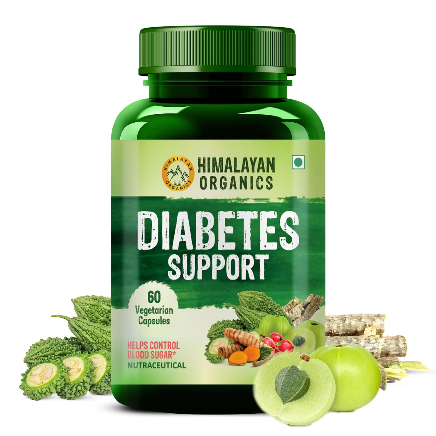 Vlados Himalayan Organics Diabetes Support Supplement | Helps Control Blood Sugar Levels | 100% Vegetarian (60 Capsules) (B0C9MJKBKQ) Amazon Price History, Amazon Price Tracker
