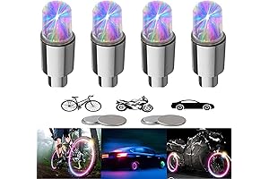 4 Pieces LED Bike Wheel Lights for Colorful Night Riding Fun