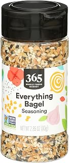 365 by Whole Foods Market Everything Bagel Seasoning, 2.85oz - Non-GMO Kosher Blend for Bagels, Toast & Eggs