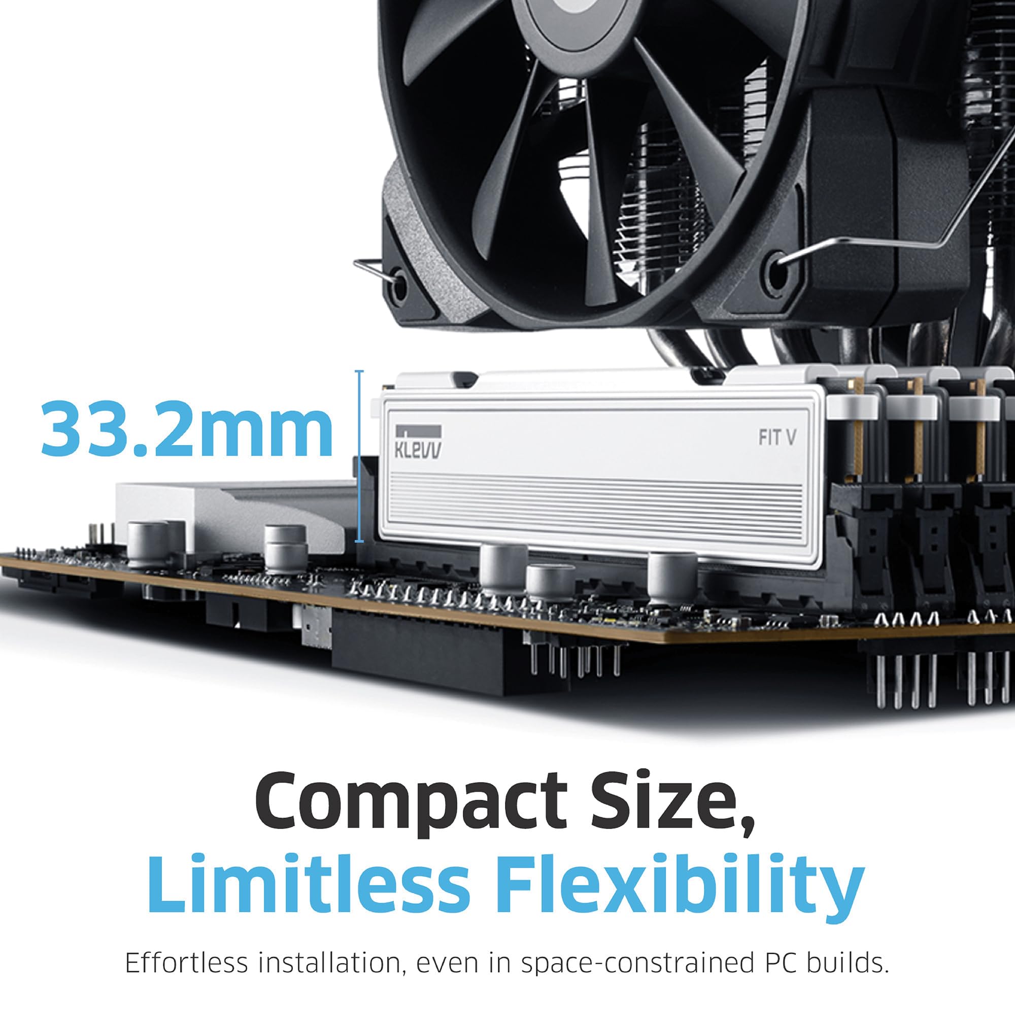 KLEVV FIT V DDR5 32GB (2x 16GB) 5600MHz CL30 Gaming Memory RAM kit