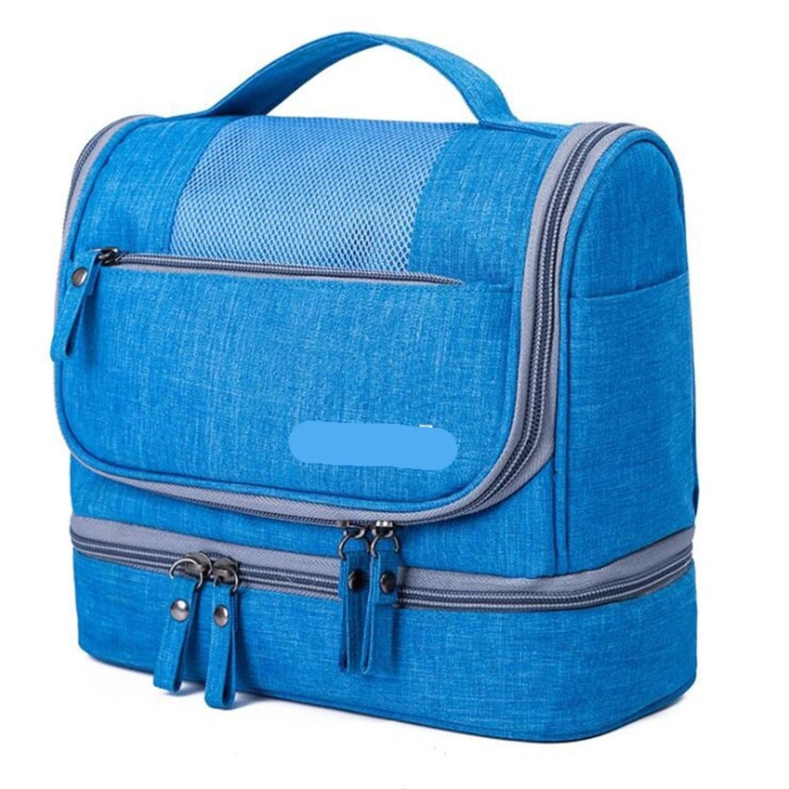 Reise-Toilettenbeutel Hängende Kulturtasche, Reise-Kosmetiktasche, wasserdichter Oxford-Organizer for Reisezubehör, Kulturset for Männer und Frauen(Blue)