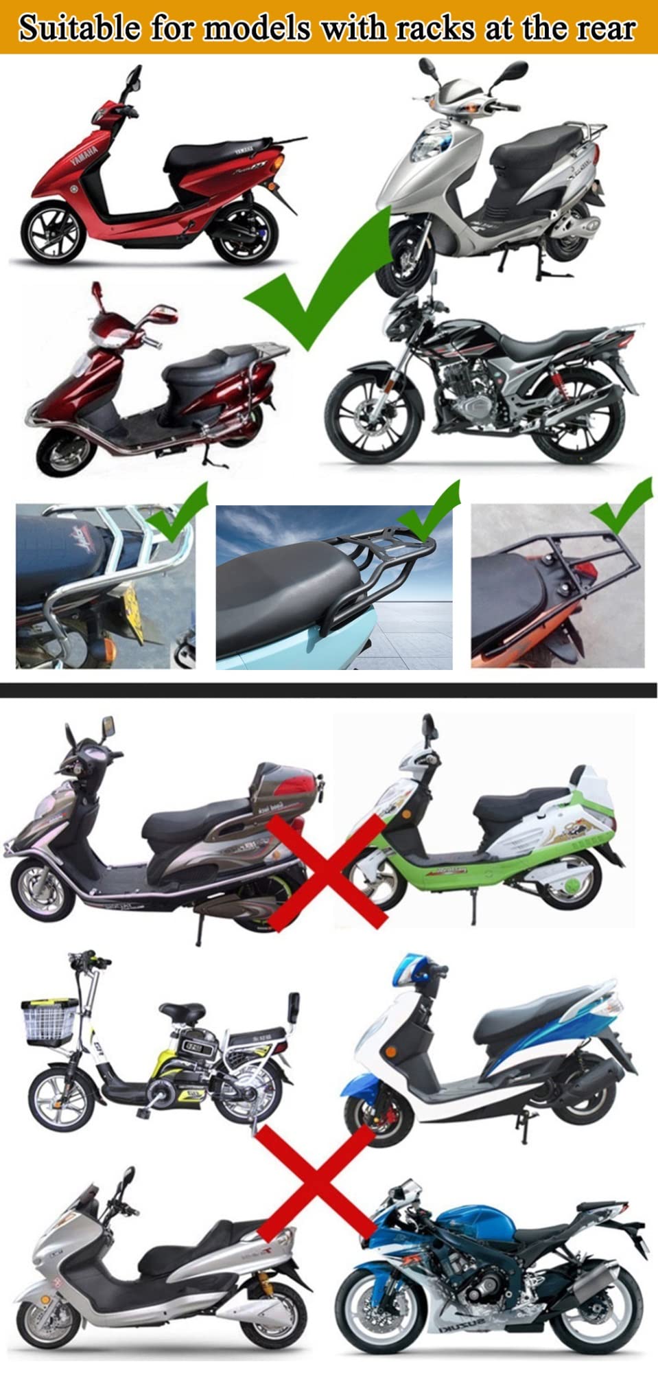 Uniwersalne tylne pudełko do przechowywania motocykla, 26 l, trwała górna obudowa na kask i bagaż, wodoodporny i bezpieczny bagażnik
