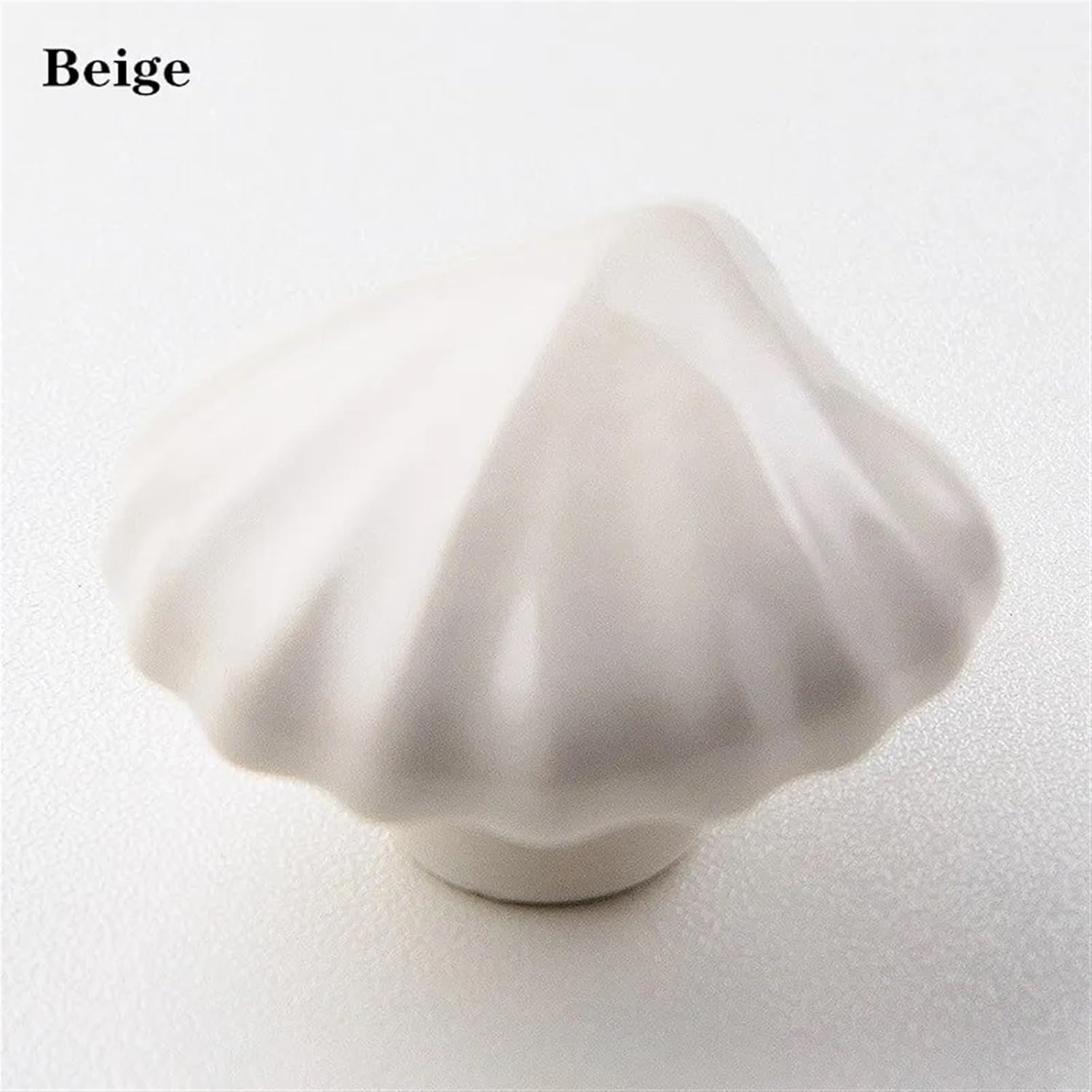 Ceramic Handles Cabinet Handles Drawer Pulls Wardrobe Bookcase Dresser Knobs Furniture Hardware 2Pcs(Beige)