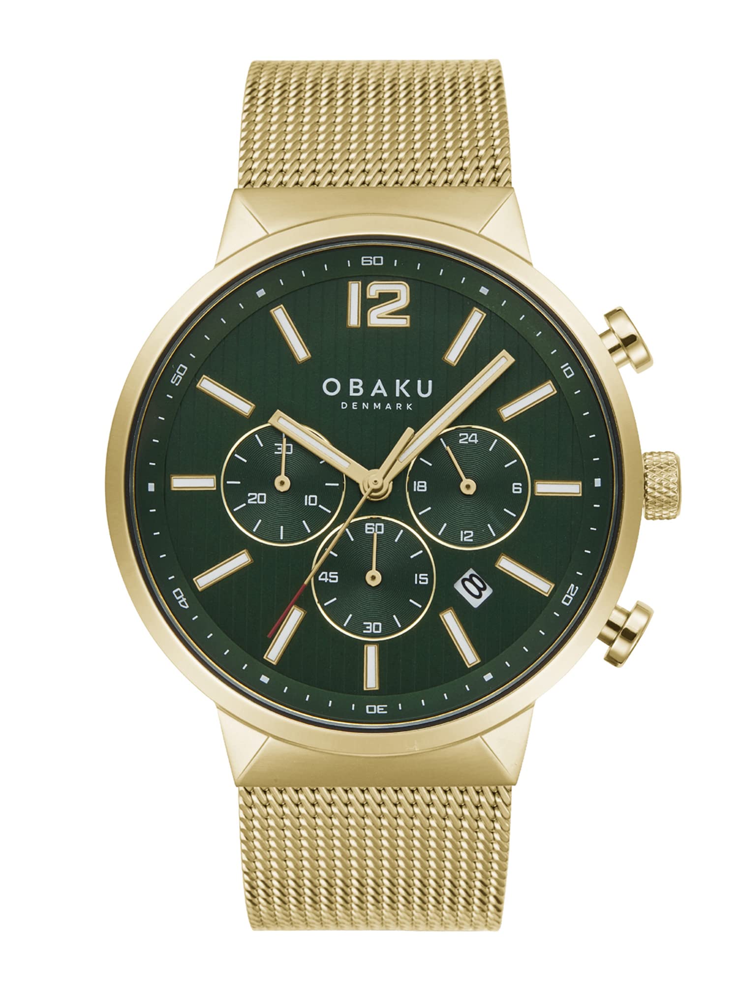 Obaku Storm Chrono Analog Green Dial Mens Watch-V180GCGEMG (B0B2MVHWGX) Amazon Price History, Amazon Price Tracker