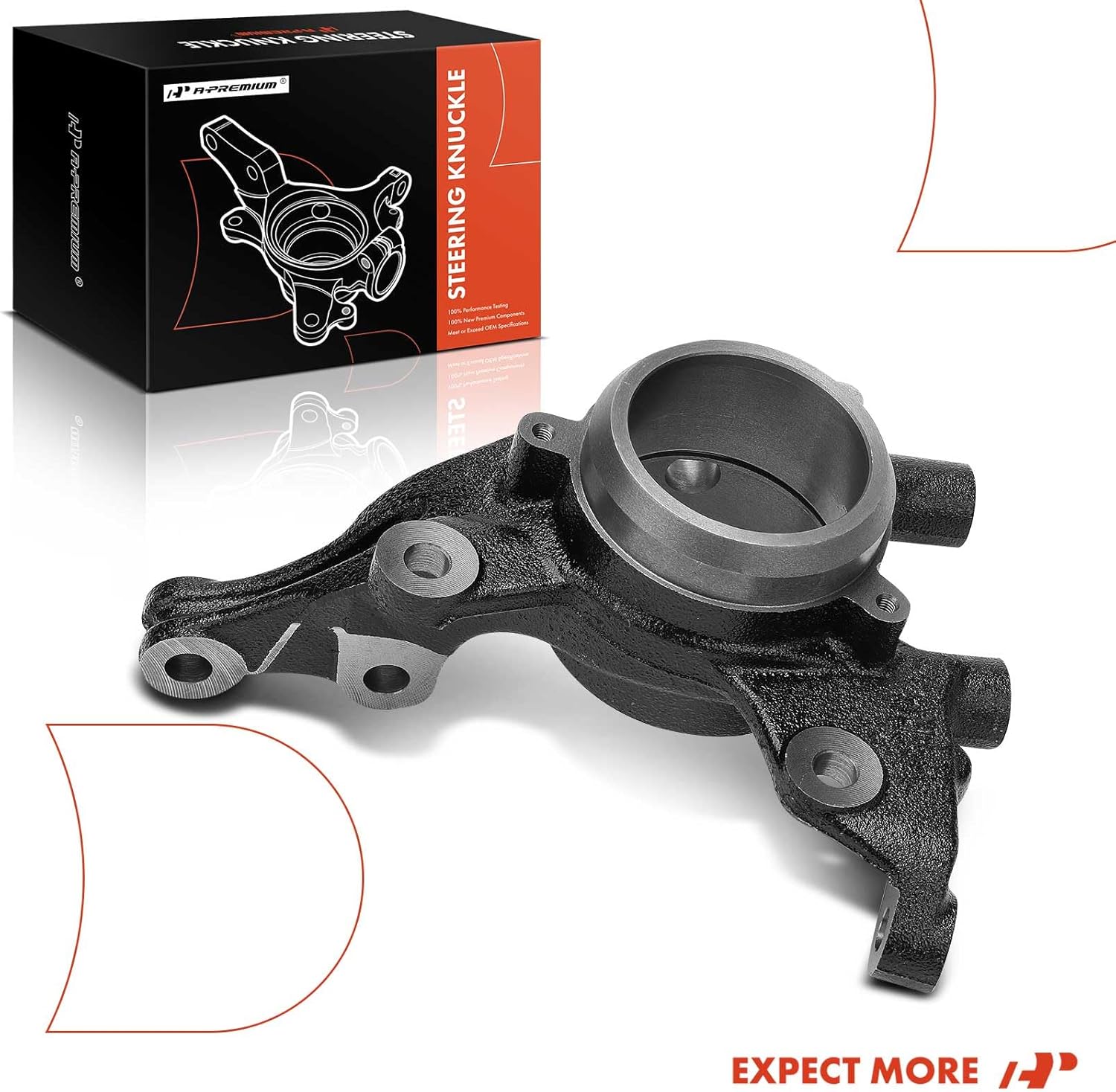 A-Premium Front Right Suspension Steering Knuckle Compatible with Kia Forte 2010 2011 2012 2013, Passenger Side