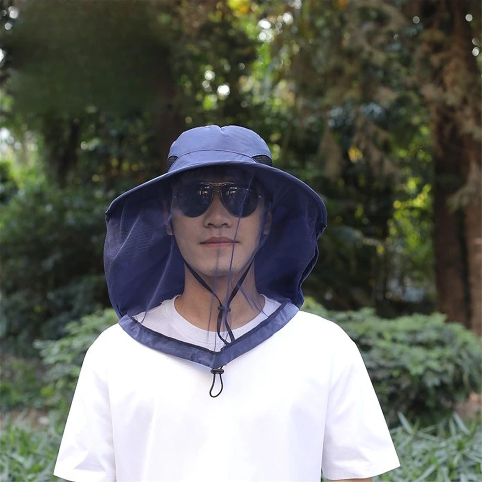 Czapka outdoorowa, Odkryty uniseksowy kapelusz siateczkowy, wielokolorowy(Blue)