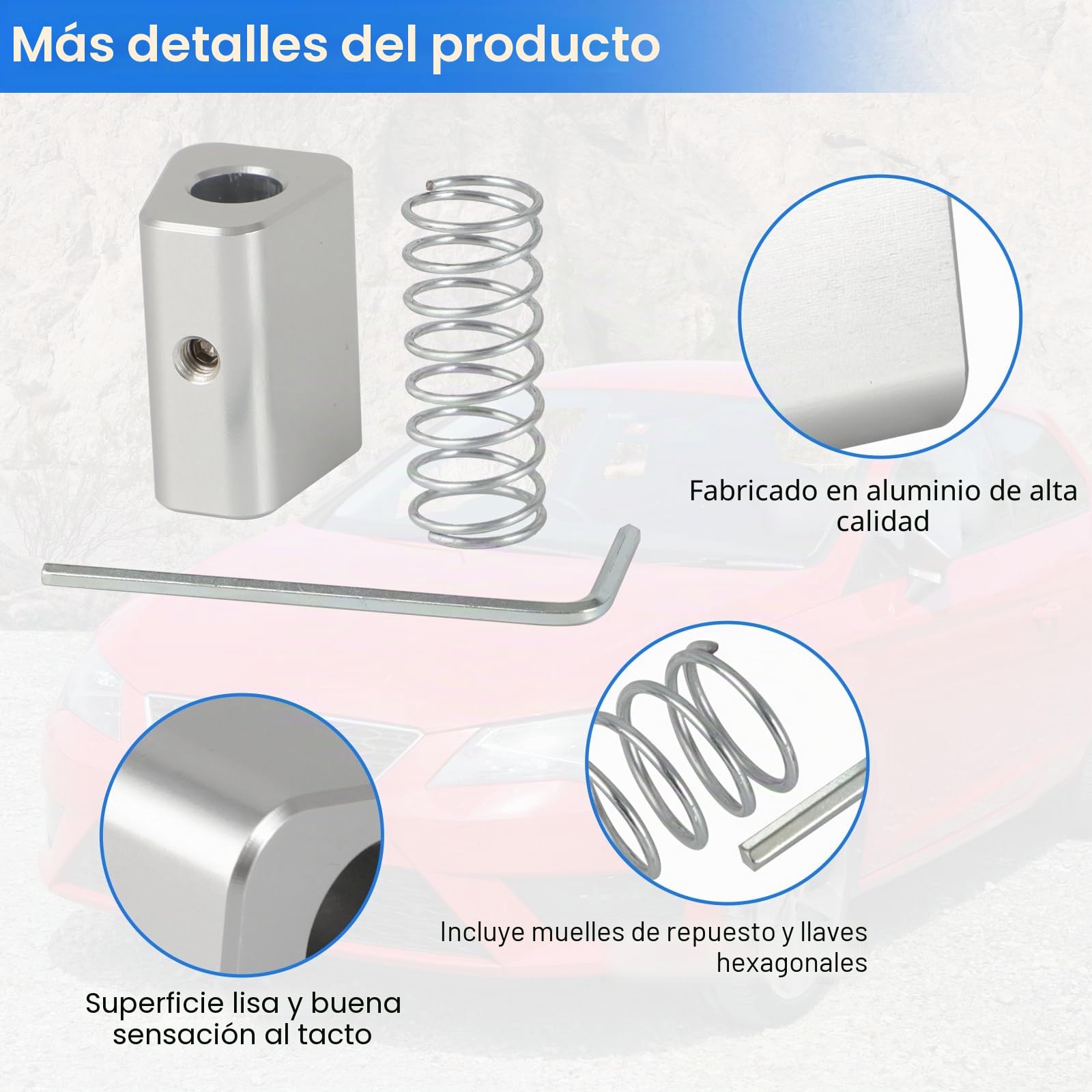 Botón de freno de mano para Seat Leon MK3 2012-2020 | Construcción de aluminio, reemplazo directo, compatible con modelos 2012-2020