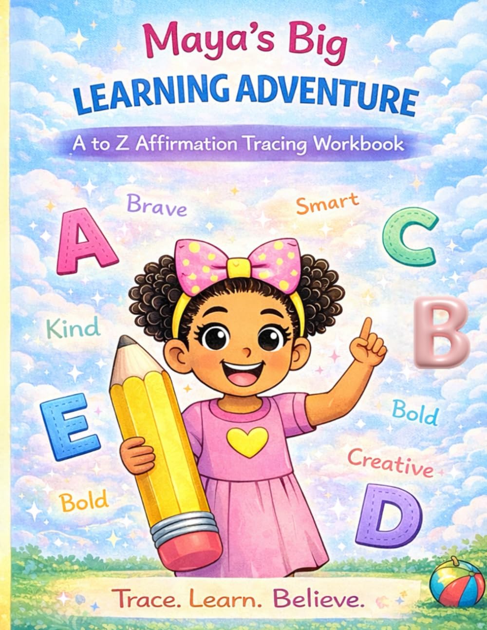Maya's Big Learning Adventure: A to Z Affirmation Tracing Workbook