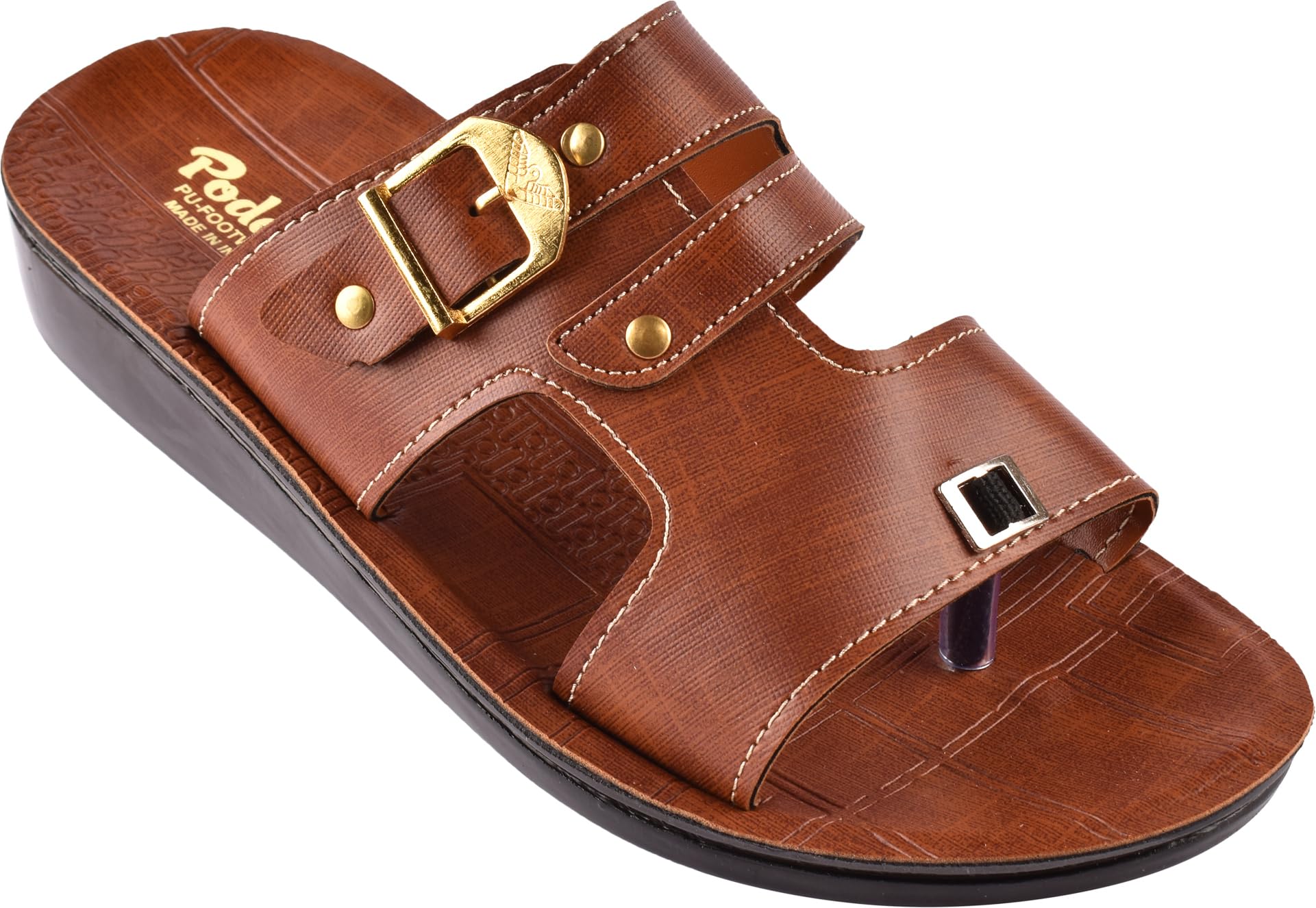 Poddar Mens Cozy Rexine Slippers With Anti-Skid Sole (B0D5DJT5MK) Amazon Price History, Amazon Price Tracker