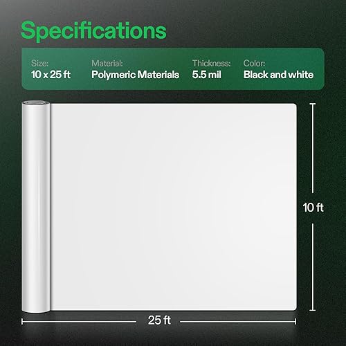 Miniatura 10 de VIVOSUN rollo de película blanco y negro