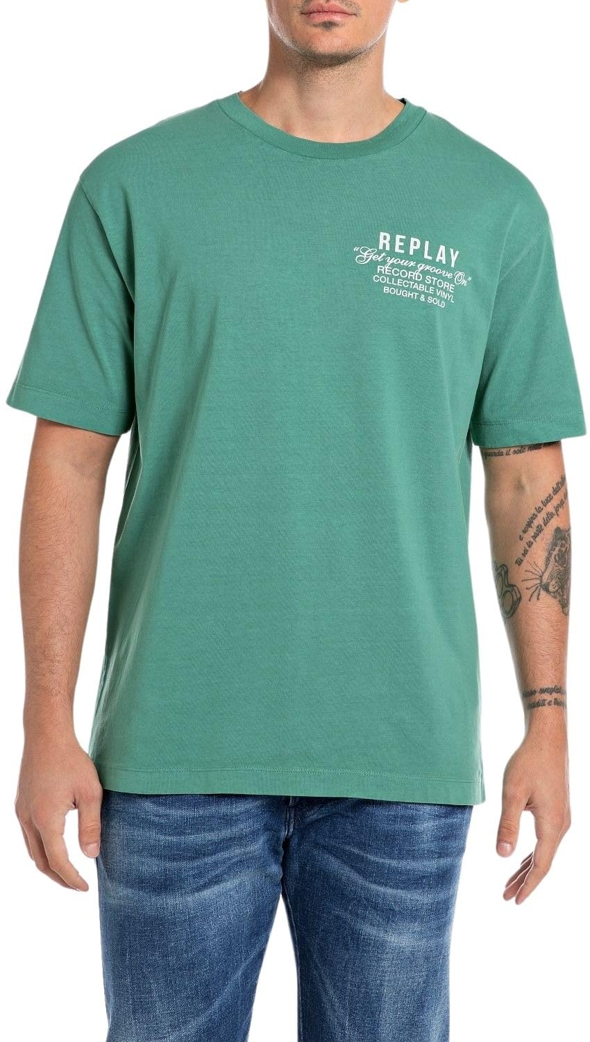 Replay Men's Short-Sleeved Oversized T-Shirt