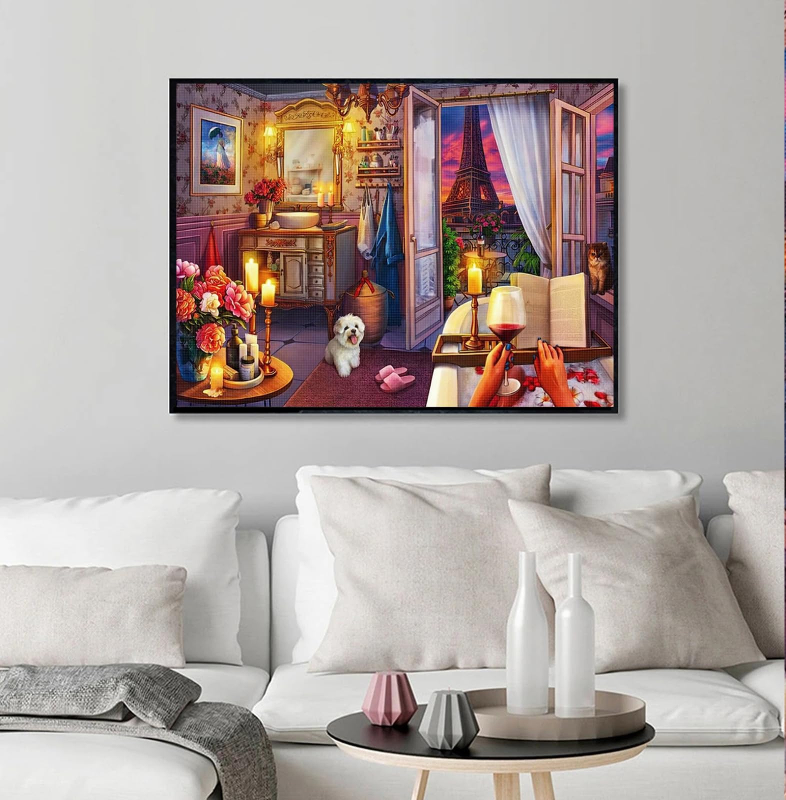 COKYIS Kit Diamanti 5D Fai Da Te “La Strega” – Quadro Di Cristalli Per Decorazione Parete Casa (40x50cm)