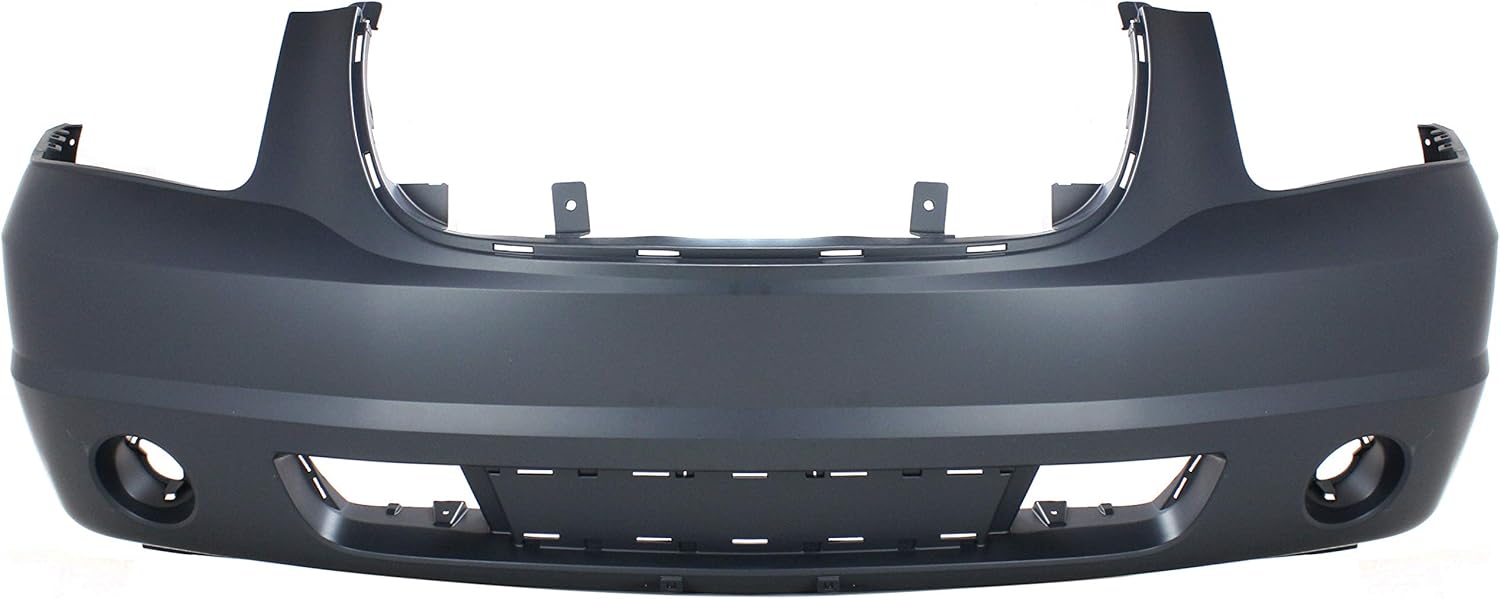 Evan Fischer Front Bumper Cover Compatible with 2007-2014 GMC Yukon, Yukon XL 1500, 2007-2013 Yukon XL 2500, Primed CAPA With License Plate Provision