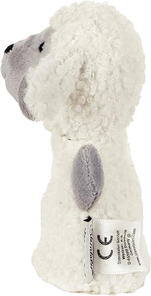 Sterntaler 3612068 Fingerpuppe Schaf Stanley, 11 x 11 x 5 cm, Weiß/Grau - 3