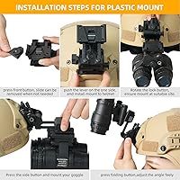 Vista 5 de Gafas de visión nocturna NVG Mount para casco L4G24 PVS15/18 (negro/TAN)