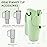 JEBEALUO Water Bottle Carrier Bag with Phone Pocket for Stanley Cup 40/30 oz, Water Bottle Holder with Adjustable Strap& Straw Cover, Stanley Cup Accessories (Mint Green)