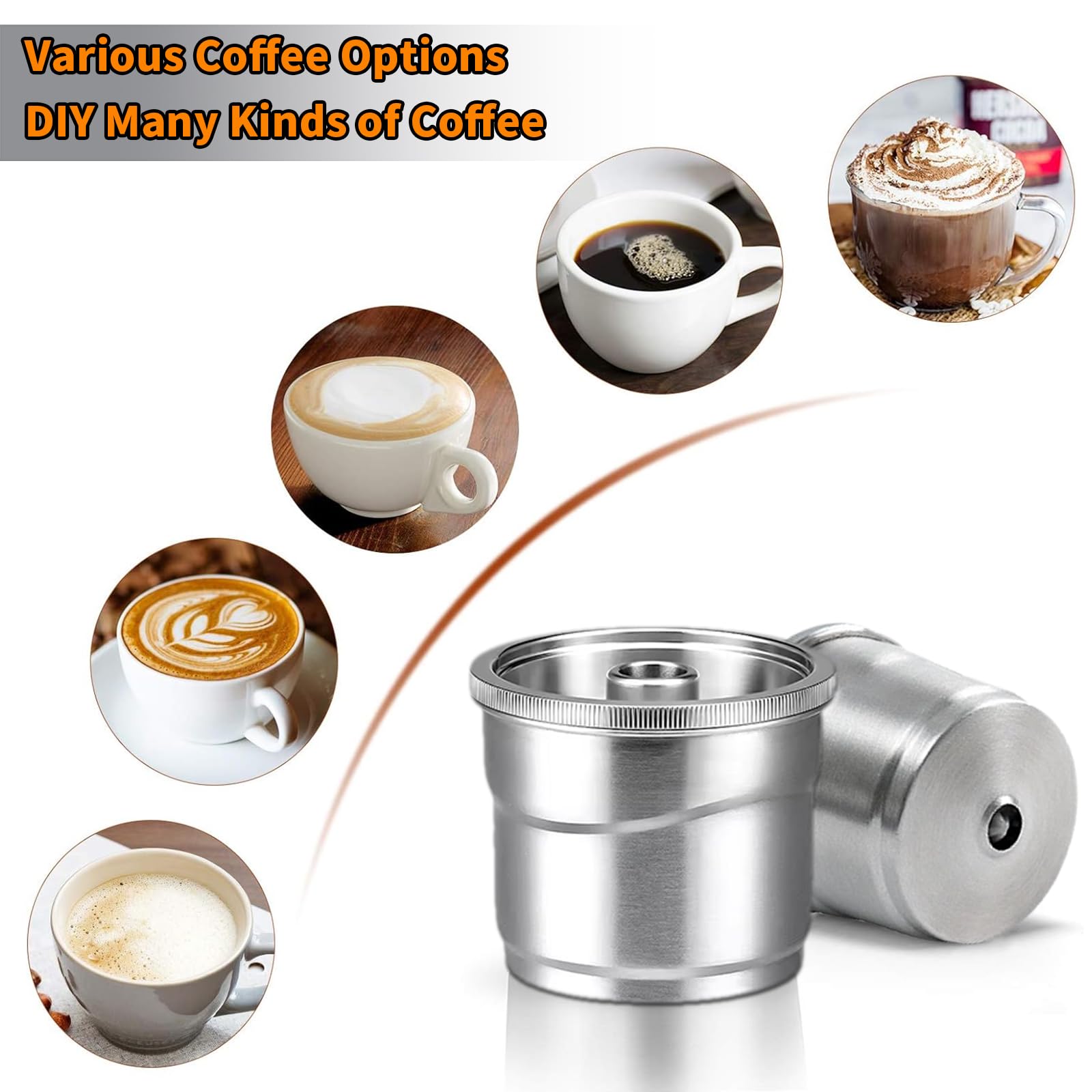 Inossidabile Acciaio Caffè Capsule Riutilizzabile Compatibile con ILLY Caffè Macchina per Y1.1 Y3 Y5 X7.1 X9