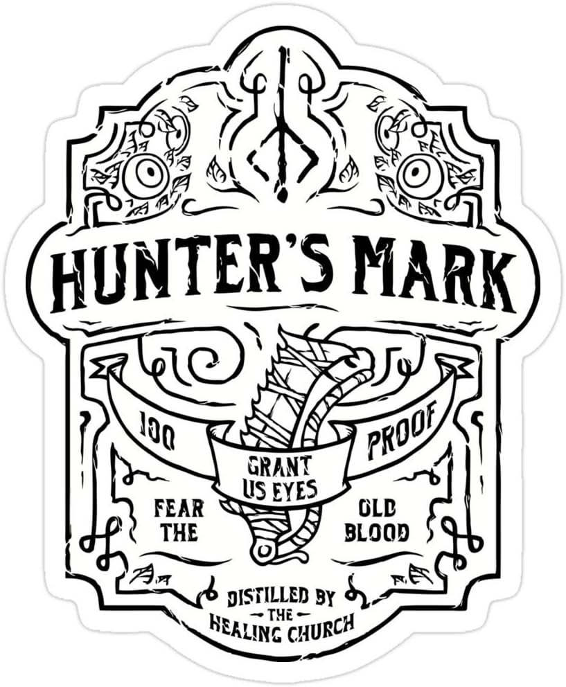 Hunter's Mark Whiskey - Bloodborne Stickers (3 Pcs/Pack)