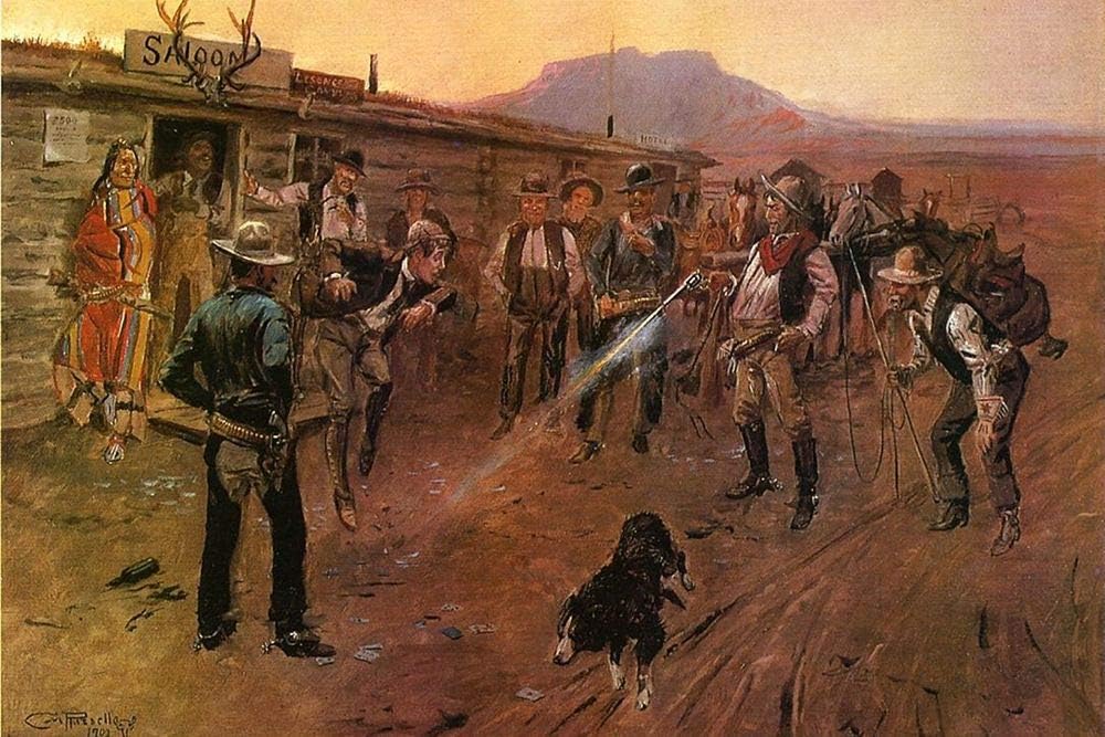 Posterazzi PDX55754SMALL The Tenderfoot Charles M Russell Poster Print, 24 x 18, Multicolor
