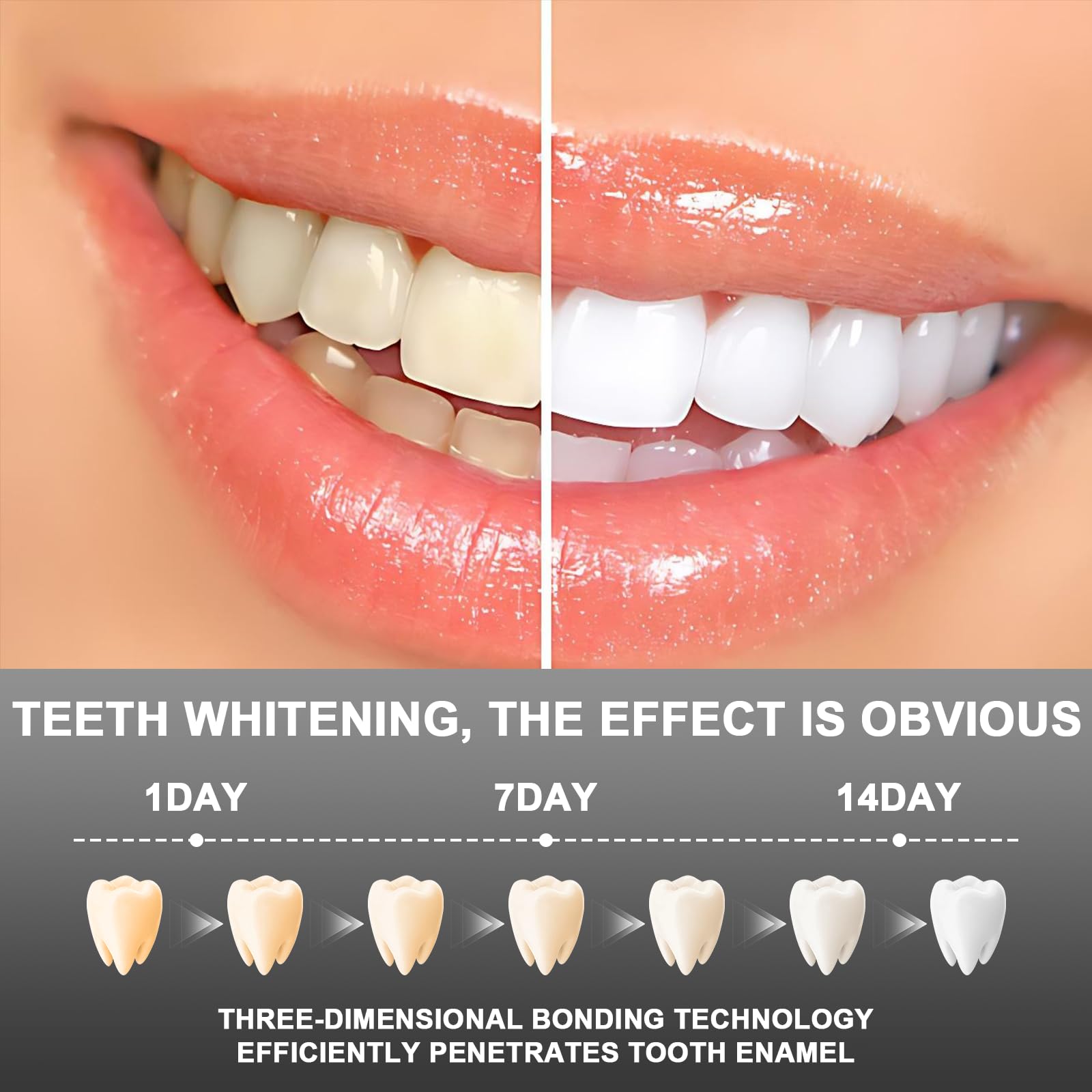 14 Strisce Strisce Sbiancanti Teeth, Sbiancanti Denti, Sbiancante Rapide Bianche Denti, Rimuove Teeth Macchie, per lo Sbiancamento e la Pulizia dei Denti