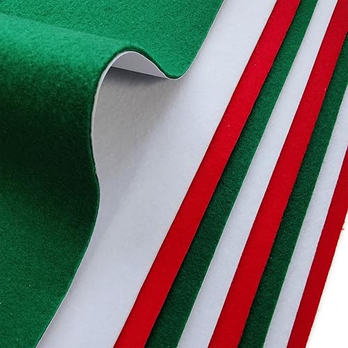 Miniatura 3 de Jtnohx Hojas de fieltro autoadhesivas, 12 piezas de tela de fieltro con respaldo adhesivo, 8 x 12 pulgadas, tela trasera suave y adhesiva para