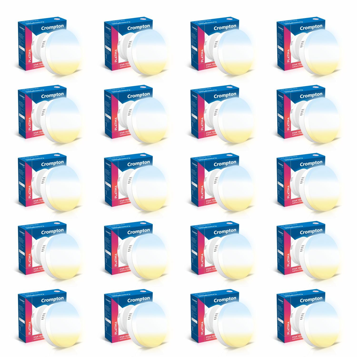 Crompton LED Surface Panel Lights - 8 Pack -5