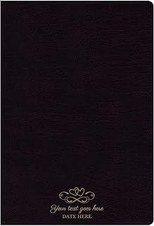 Personalized Custom NASB Compact Thinline Holy Bible for Wedding Ceremony Christian Faith Vows Gift | Groom and Bride Bible Includes Up to 3 Rows of Custom Text | Black