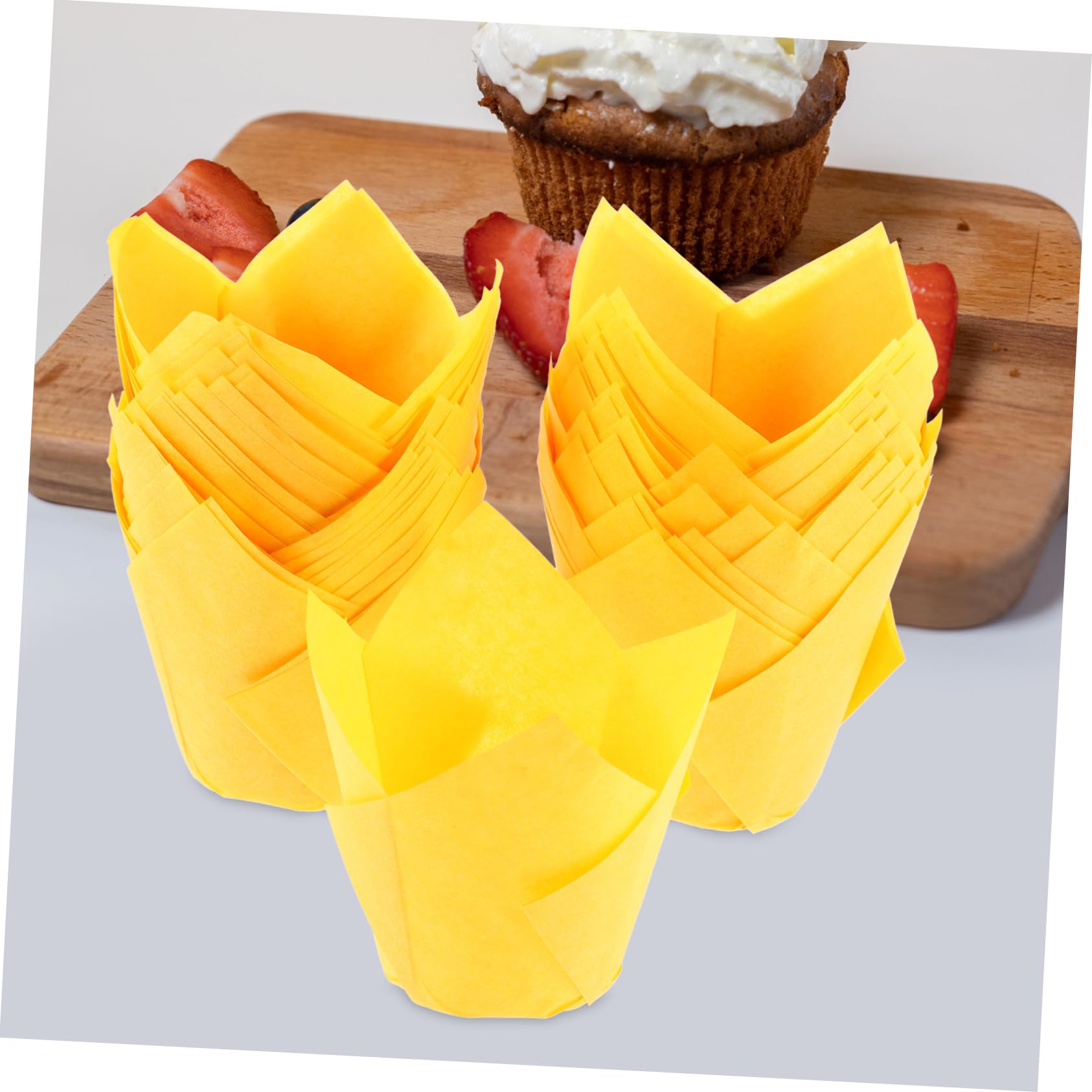 HEMOTON Lot De 3 Caissettes À En Papier En Forme De Lotus Pour La Cuisson 100 Pièces X 3