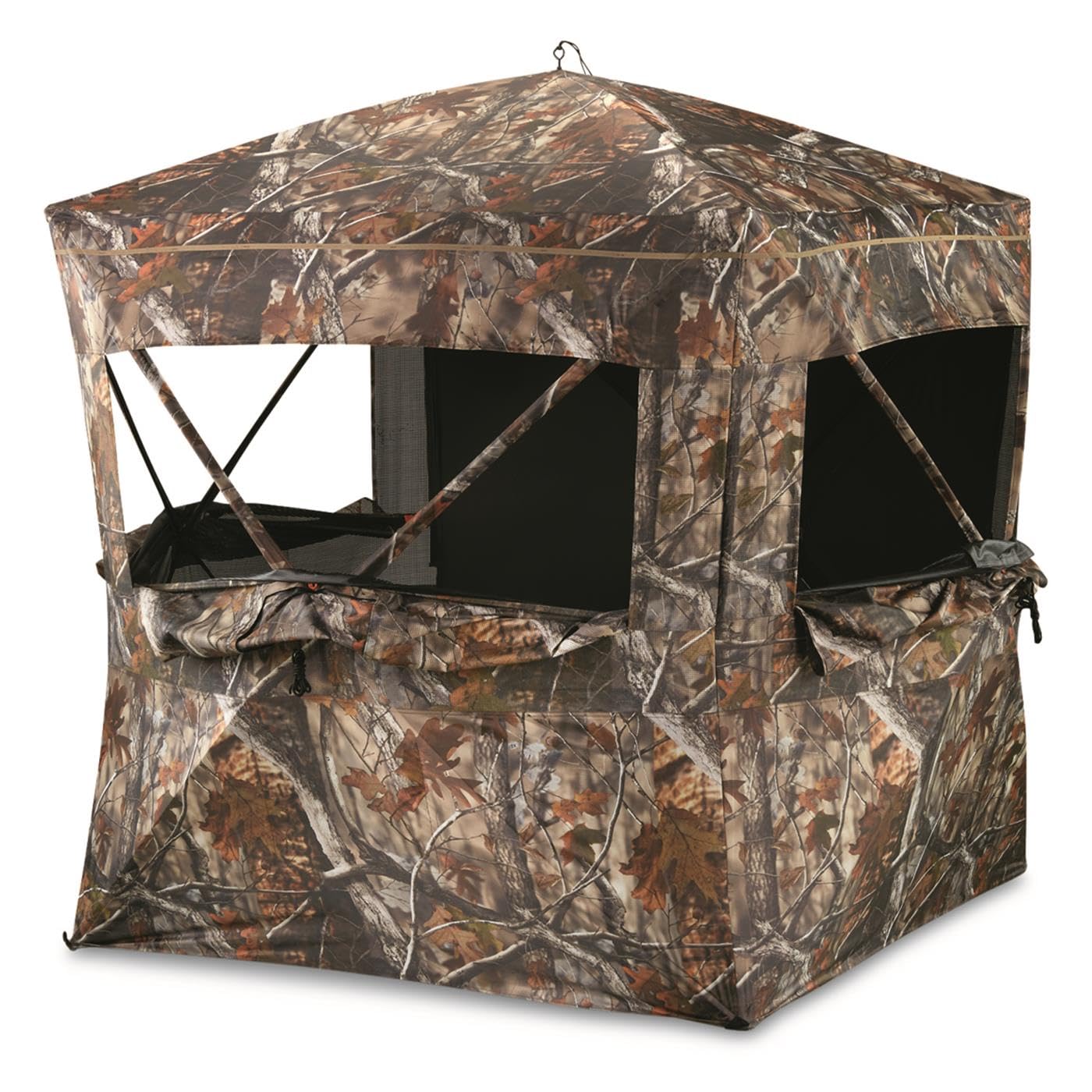 Guide Gear Lightweight Hub Blind; Lightweight, Portable, Hunting Deer and Turkey Season JX Camo