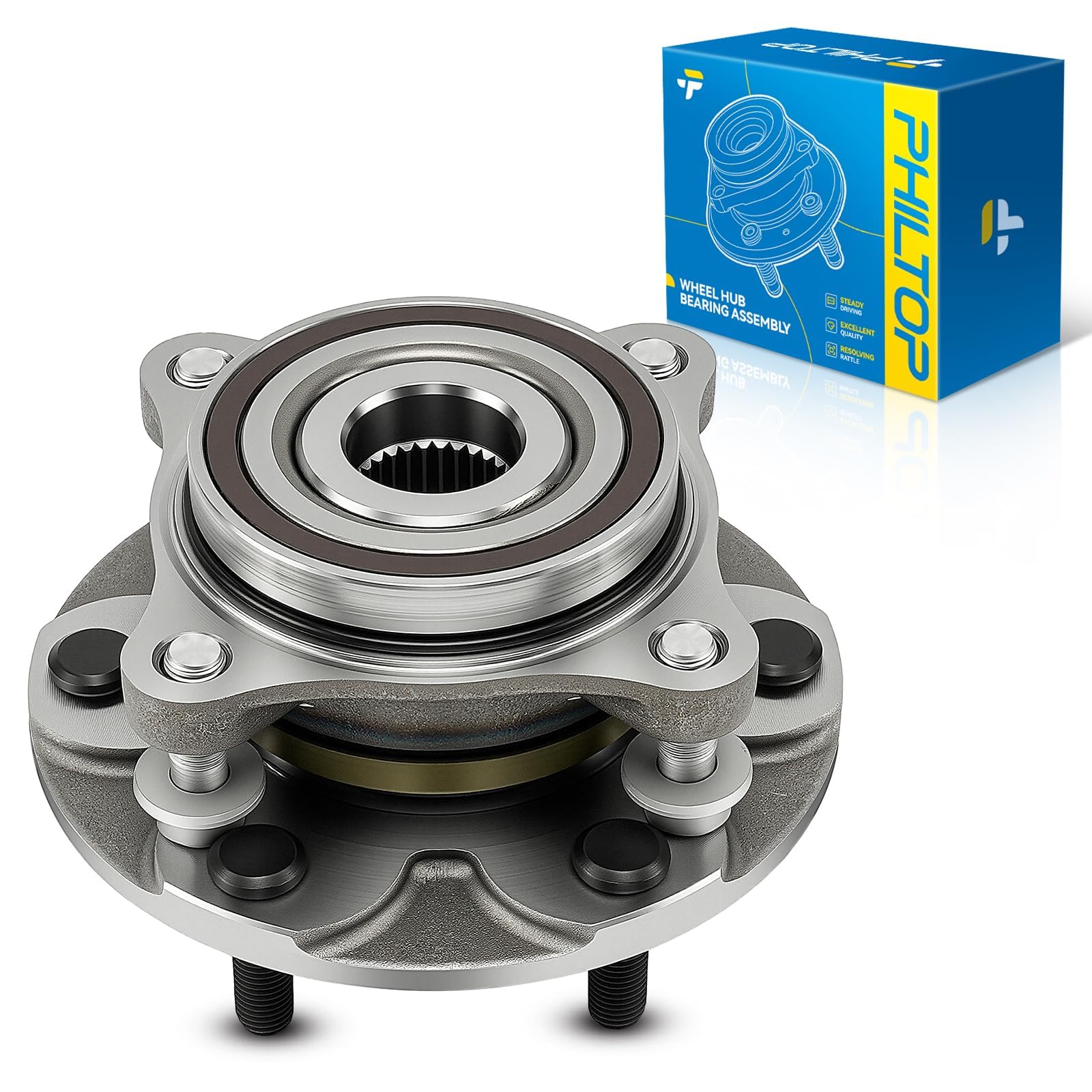Amazon.com: PHILTOP 950001/515201 4WD 1x Front Wheel Bearing Hub
