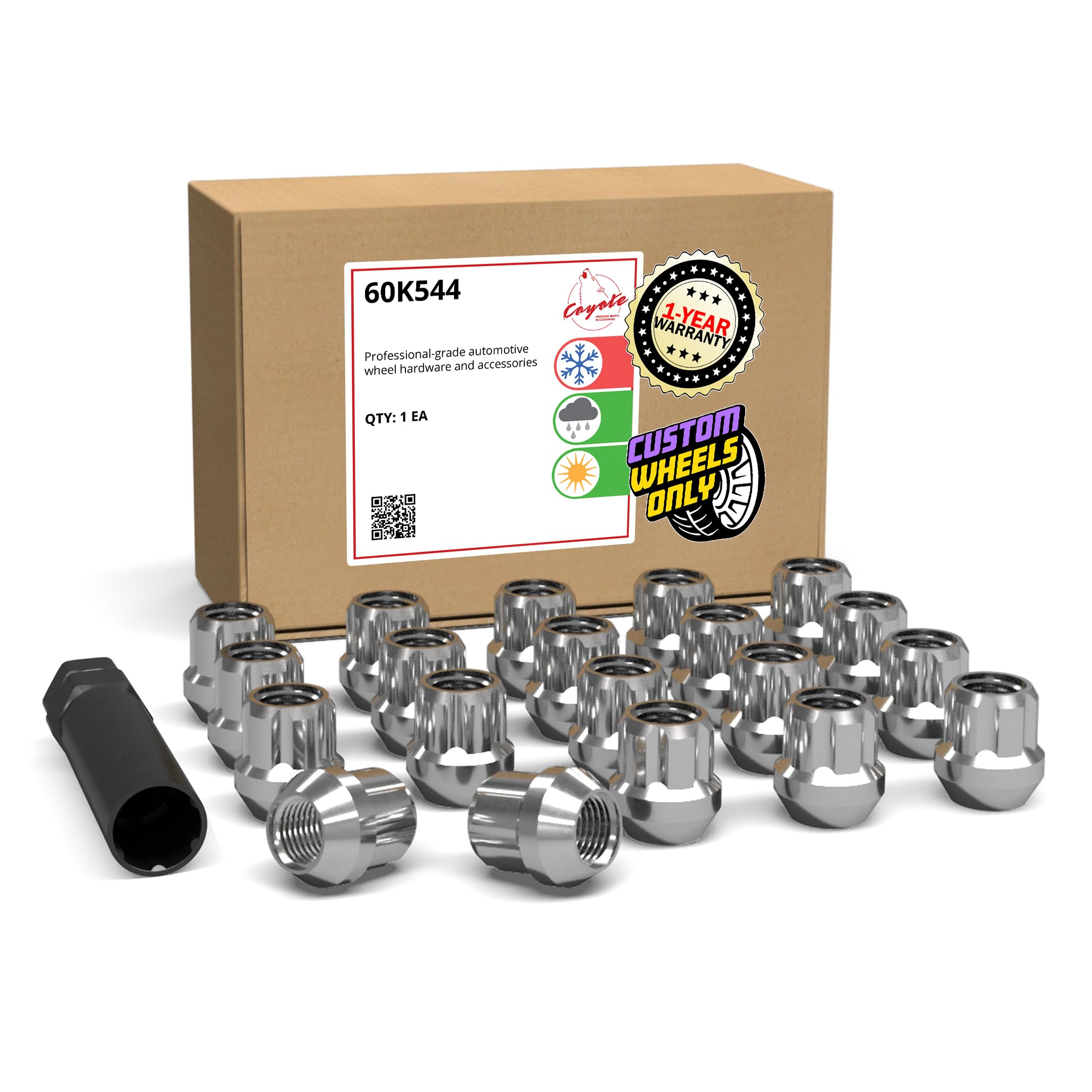 AROUND THE WHEEL LEJAD LIGONEバトブレ Wheel Accessories Parts 20 Pcs M12x1.25 12x1.25 Thread Open End
