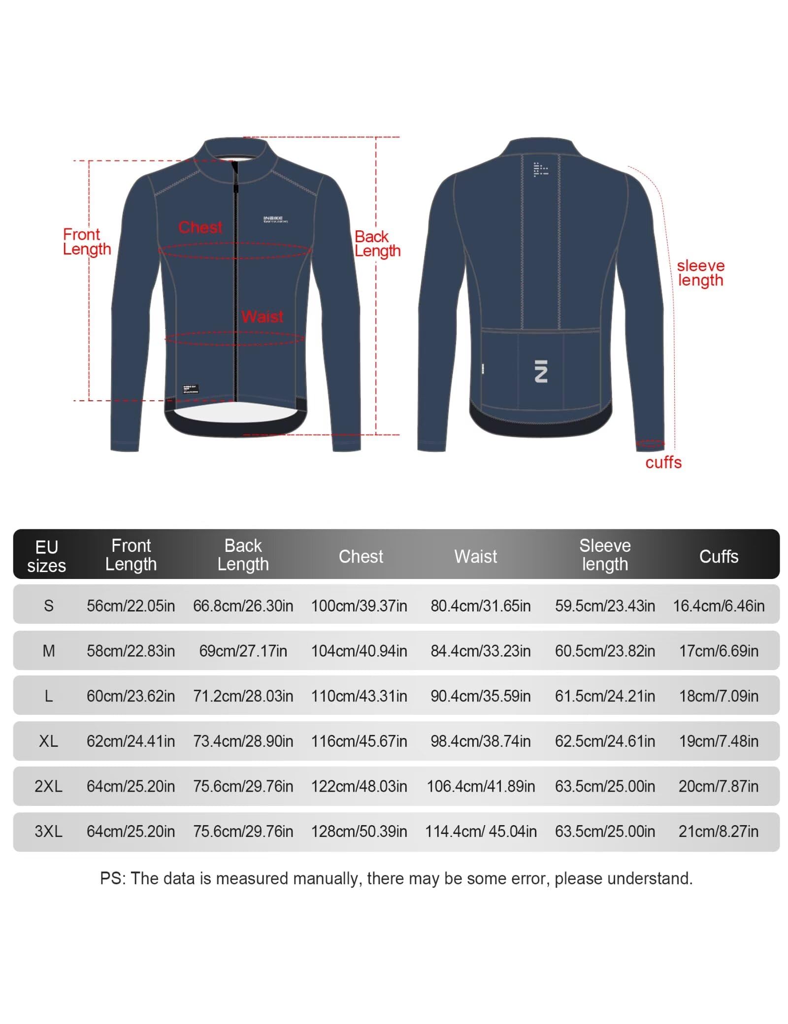 INBIKE Fuguang Maglia Unisex - Adulto (Pacco da 1)