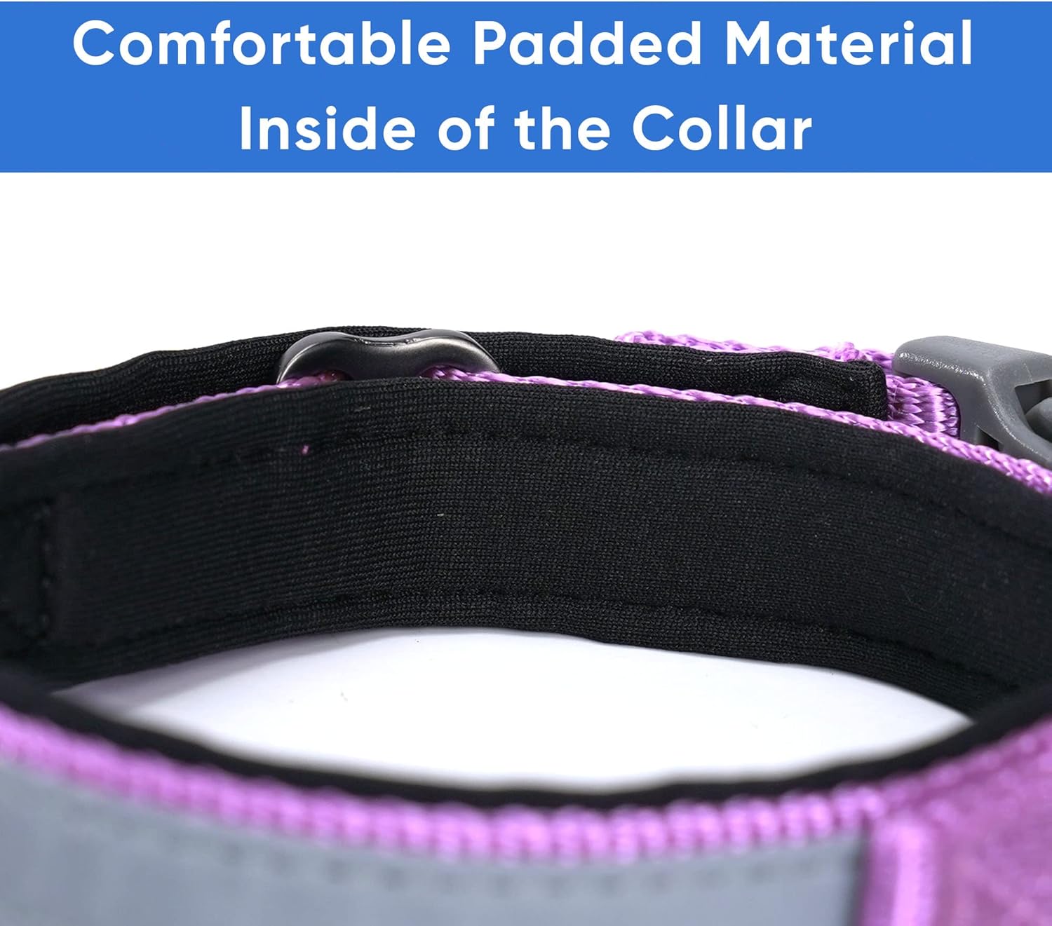 Pawtitas Value Bundle Set | Medium Padded Dog Harness + Medium Padded Dog Collar + Medium Padded Leash - Orchid Set