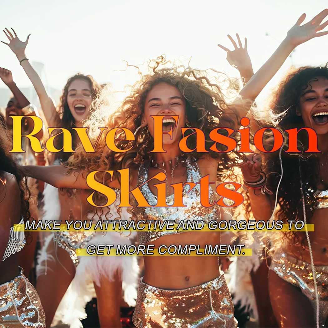 EVILD Silver Metallic Sexy Skirt Mini Micro Club Skirt Rave Outfits for Women - Image 3