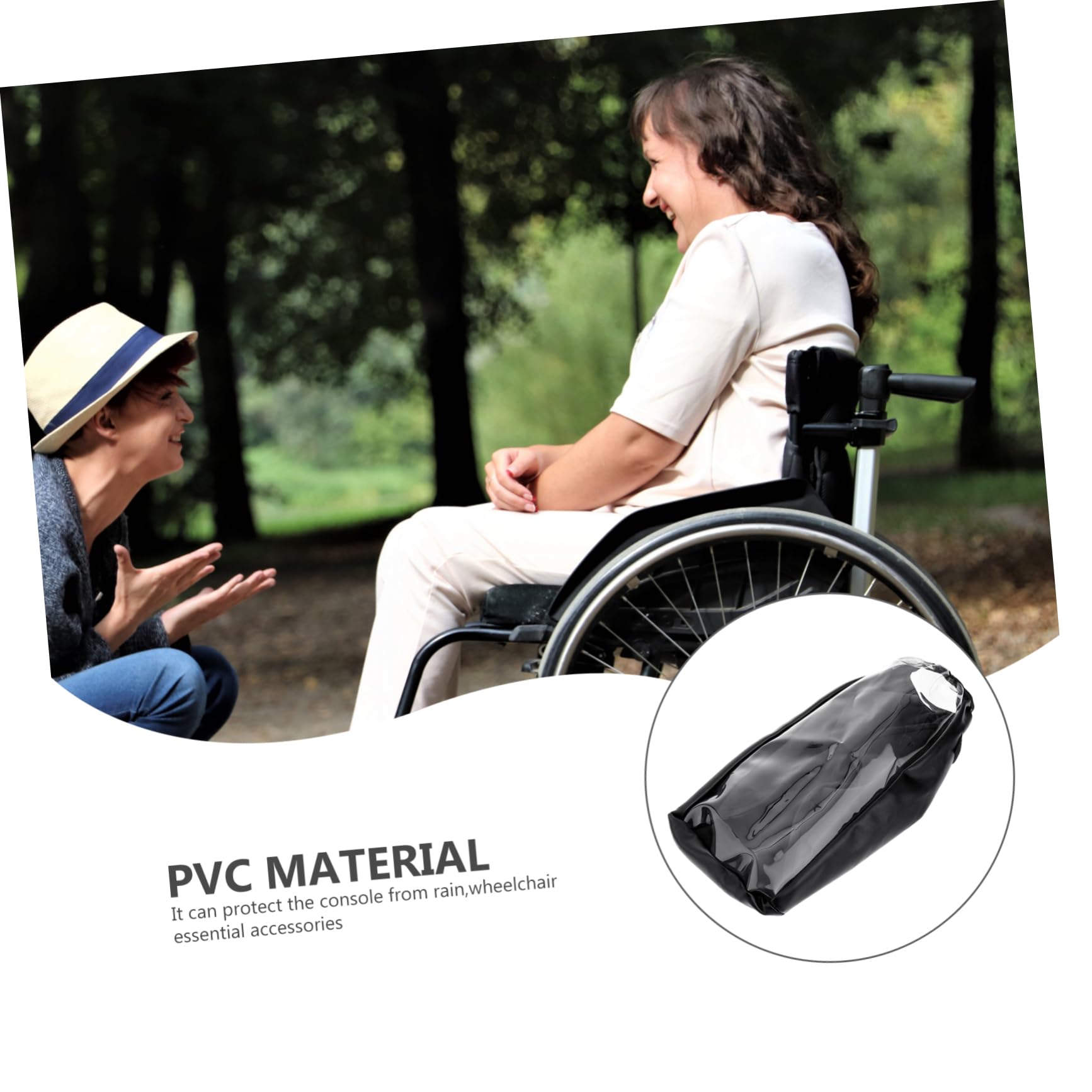 Vaguelly Electric Wheelchair Controller Cover Durable Control Panel Shield for Patient Use Easy Install Operation Fits Right