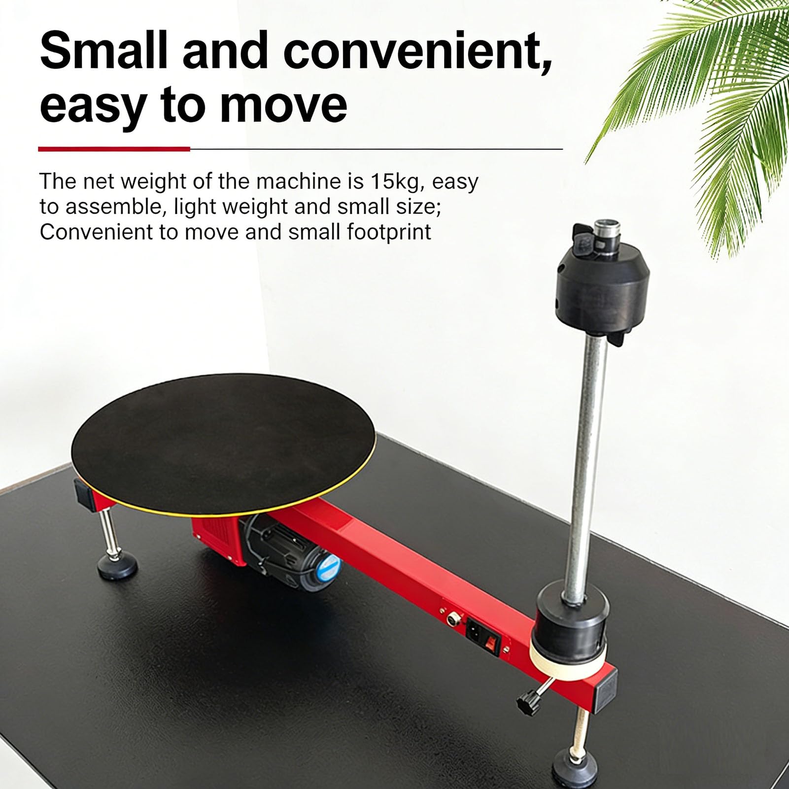Halbautomatische elektrische Stretchfolien-Wickelbank - 40 cm Drehteller, 45 cm Wellenhöhe für Lagerhäuser und Fabriken
