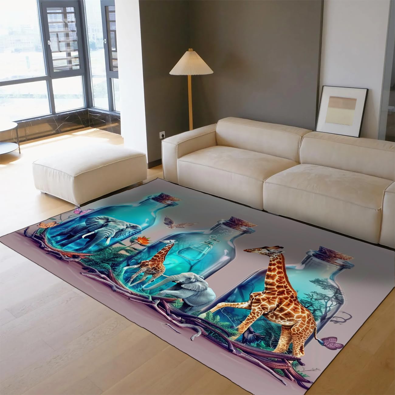 Tapis de lit antidérapant 120x150cm évitant les glissades dans la chambre de bébé