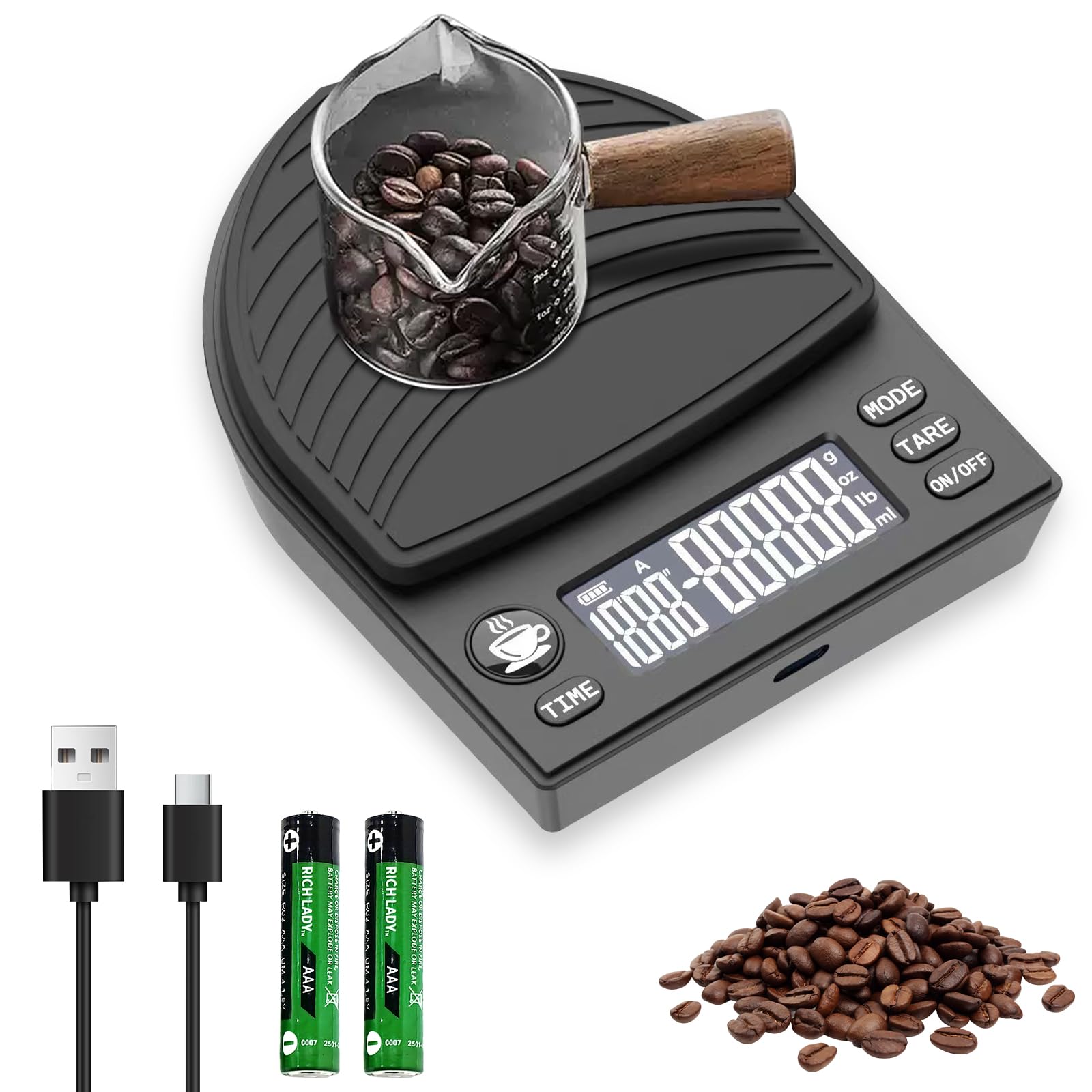 Carehabi Bilancia Digale per Caffè con Timer, Bilancia | FindTheDeal