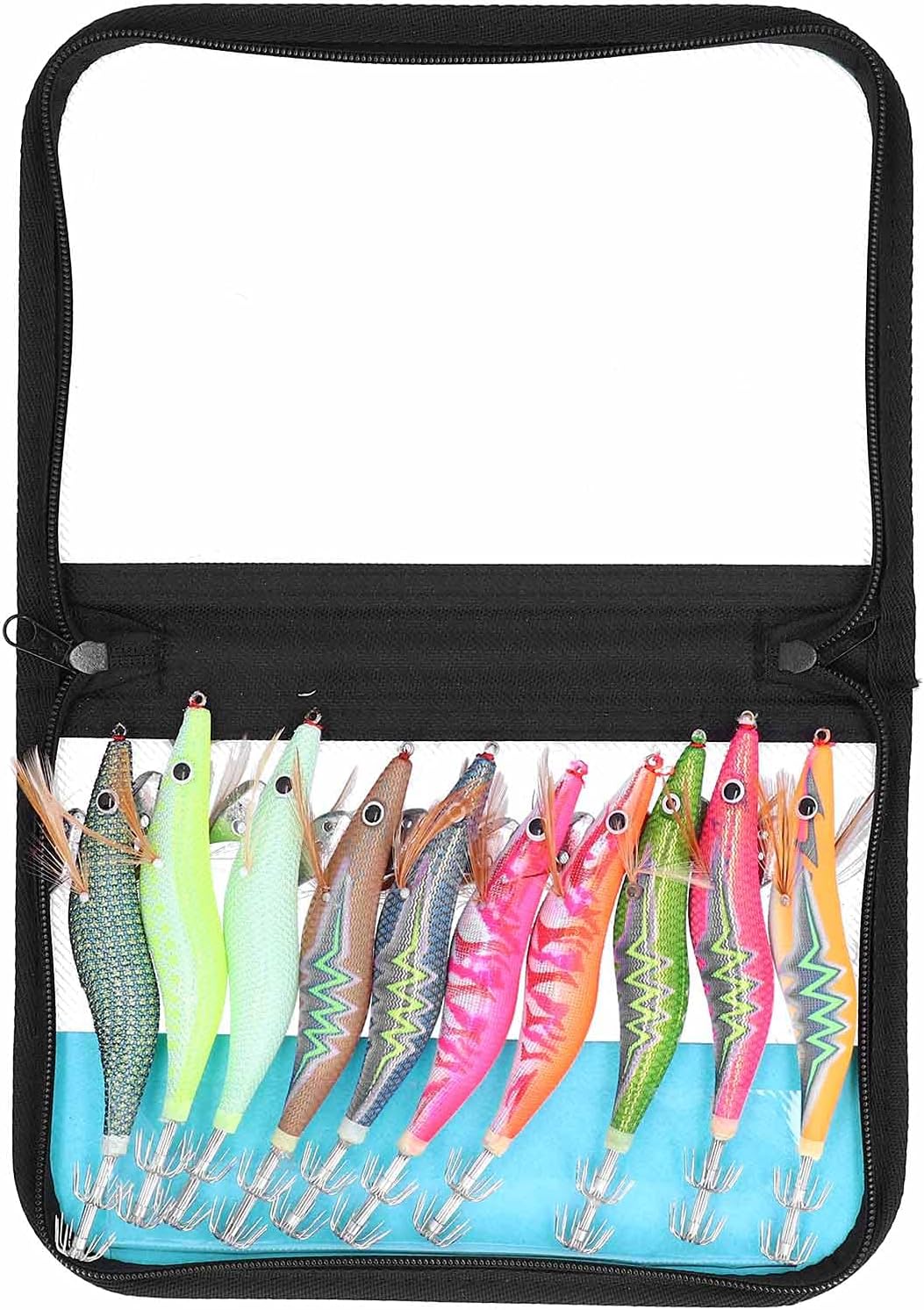 VGEBY Fishing Lures, 10pcs Squid Jig Hook Hard Fishing