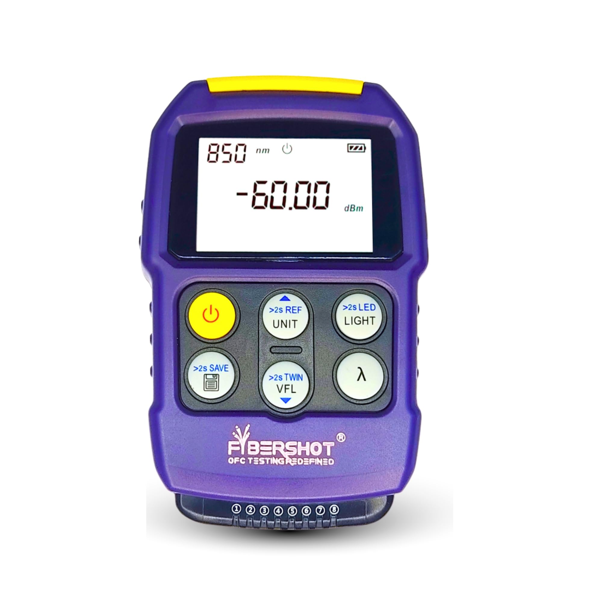 MT500 Optical Fiber Power Meter 4-In-1 Multi Function In-Built 10mW VFL,Torch & RJ45 Testing | Universal FC/SC/ST Interface-image-27