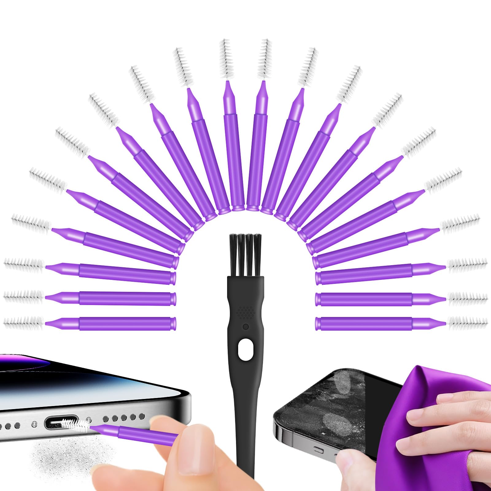 Cleaning Kit for Cell Phone and Headphone Charging Port, USB C, Speaker
