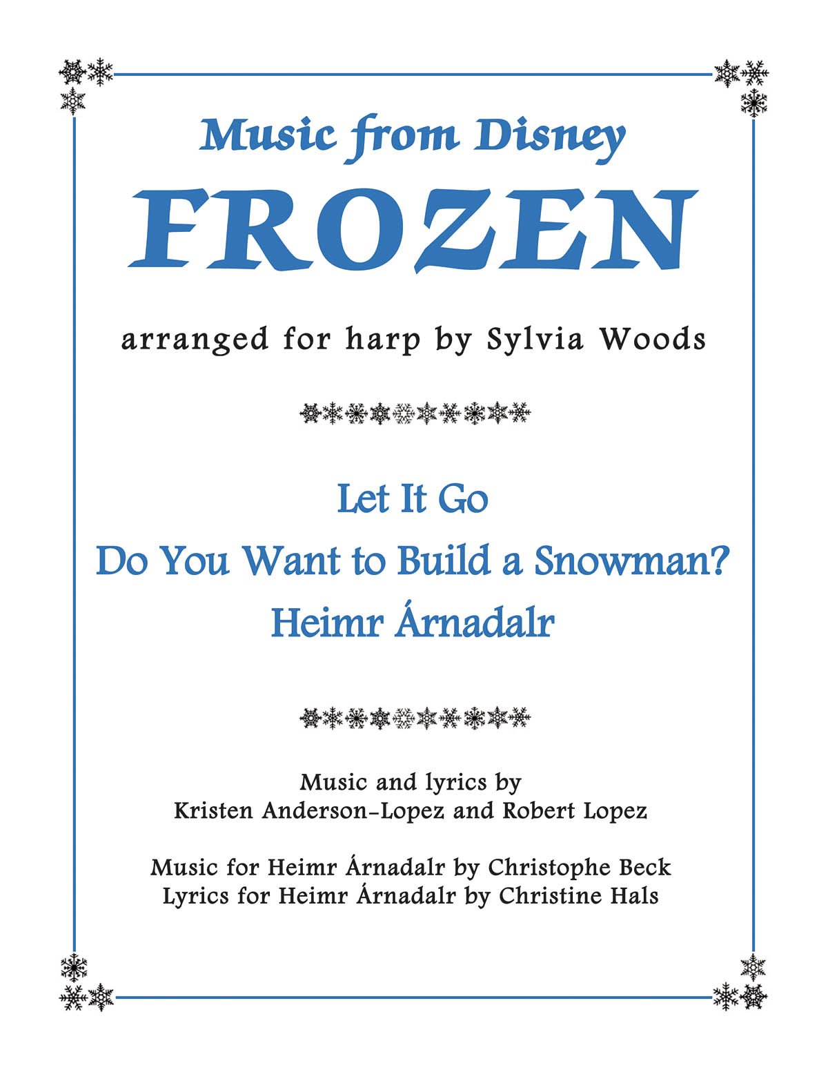 Music from Disney's Frozen for Harp