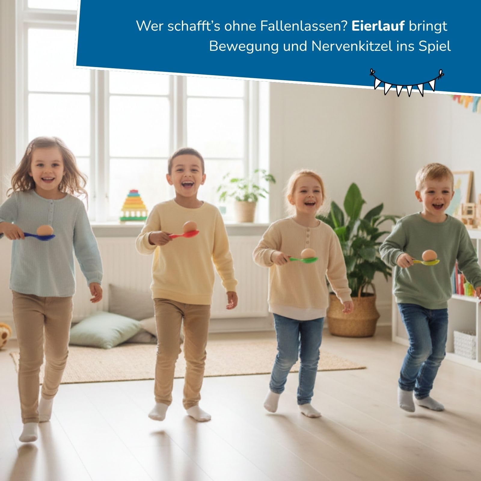 alldoro 68801 Partyspiele Set mit LED-Seifenblasenmaschine Torte & 1,2_L Seifenblasenflüssigkeit, 4 Outdoor-Spiele, für Kinder ab 3 Jahren